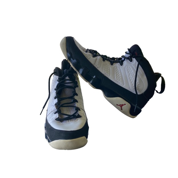 2016 Air Jordan Shoes Retro 9 IX GS OG Space Jam Blk Wht Red 302359 112 Sz 7 Y - Picture 2 of 8